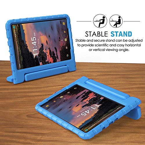 Bmouo Kids Case For Alcatel Joy Tab 8 2019/T-Mobile 3T 8 Tablet 2018/A30 Tablet 8 2017, Lightweight Kid-Proof Handle Stand Case For Alcatel Joy Tab 2019/Alcatel 3T 8 2018 / A30 8 Inch 2017 - Blue #TOP5