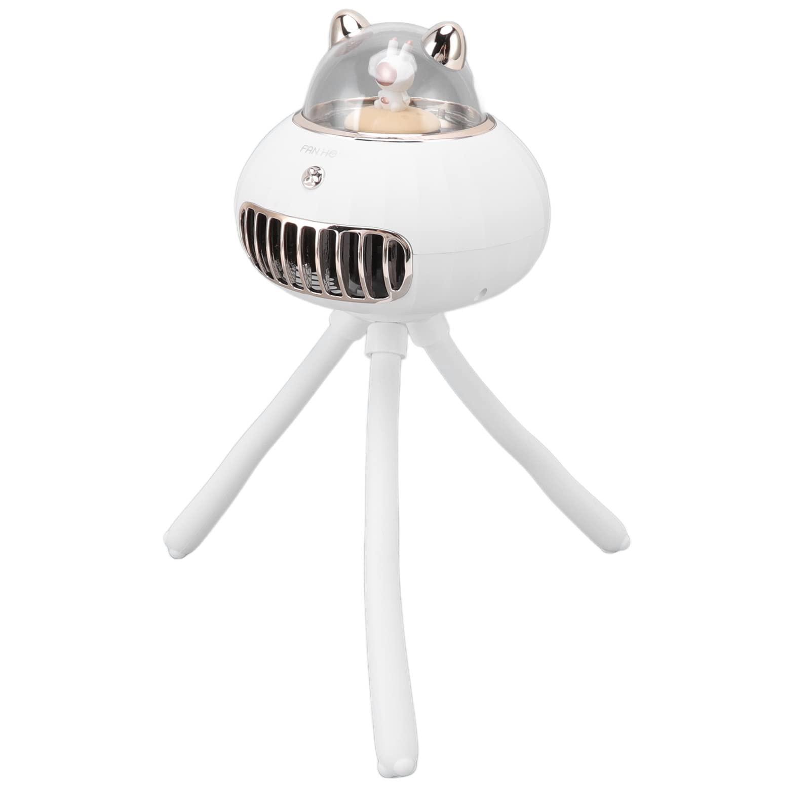 FTVOGUE Ventilatore per Passeggino con Proiettore Starlight, Portatile
