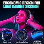 BENGOO V-4 Gaming Headset for Xbox Series X|S, Xbox One, PS5, PC, Mac, Nintendo Switch, Noise Cancelling Over Ear Headphones with Mic, LED Light, 7.1 Surround Sound, Soft Memory Earmuffs, 3.5mm - Image 3