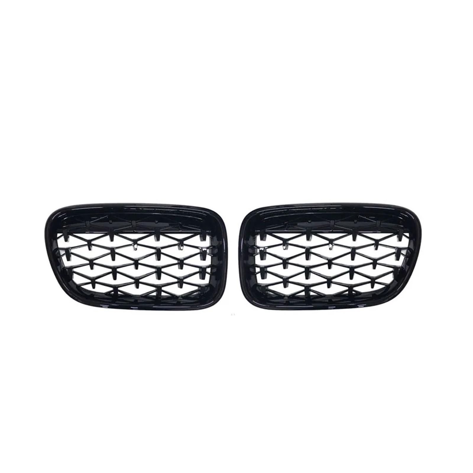 2PCS Car Front Kidney Grill Glossy Black Compatible With BM-W X3 F25 2010 2011 2012 2013 Racing Grills Car Styling Accessories (Color : Blac)
