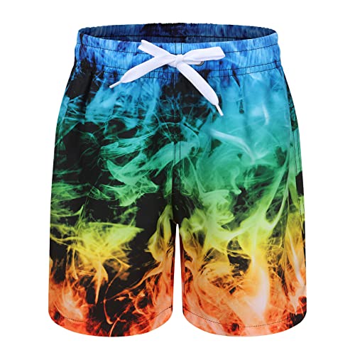Moon Tree Big Boys Swimming Trunks Quick Dry Swim Shorts Kids Board Shorts 13-14 Years/Age 14