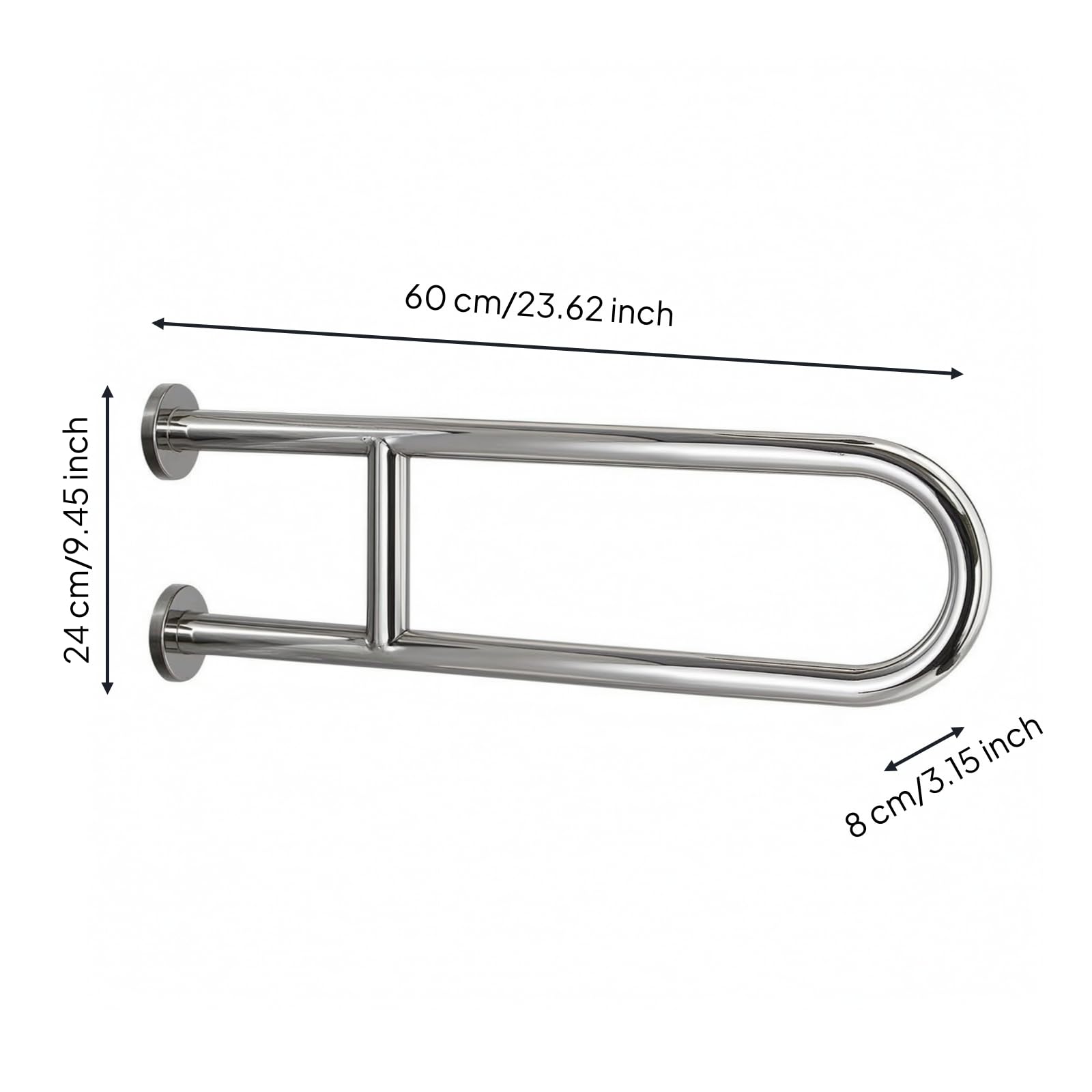 Maniglione a U Antiscivolo Maniglia, style to 2, 60 Cm
