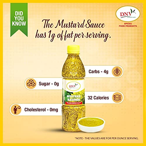 Image of DNV Natural Bengali Kasundi Mustard Sauce | Pack of 2-350 grams Each