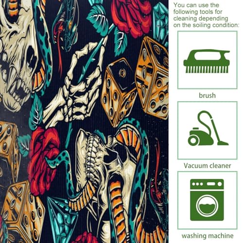 Tapis de cuisine antidérapants lavables avec verso en caoutchouc stable