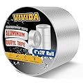 VIVIDA Aluminum Butyl Tape 4" × 20', Waterproof Aluminum Foil Butyl Sealing Tape for Outdoor Use, Corrosion Resistant, Repair for Metal Roof, RV, Windows, 1 Roll