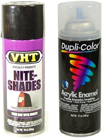 VHT Nite Shades - Black Out Taillight Spray & Clear Coat Bundle