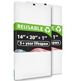 REair 14x20x1 Air filter Pro Kit, Washable and Reusable Air Filter 14x20x1 for AC HVAC Furnace, MERV 8 Air Filters Machine Washable & Dryer Friendly, AC Furnace Air Filter, Include 2 Filters&1 Frame