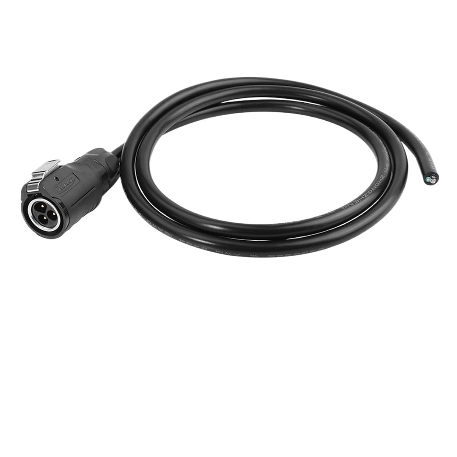 M16 Waterproof 3 Pin~8 Pin Power Cable Connector with 1M Cable Industrial Cylindrical Connector for LED Lighting(5pin Female Plug)