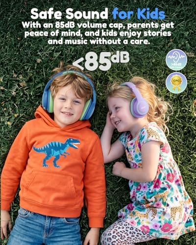 Acer OHR702 Kids Bluetooth Headphones for School with Built-in Mic,Over-Ear - 2