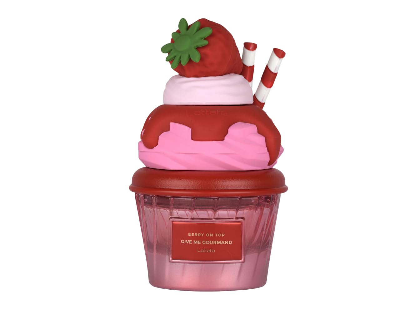 Lattafa Berry On Top Eau de Parfum 75ml, Perfume Árabe Unisex de Larga Duración, Incluye Atomizador Recargable, Fragancia Dulce, Frutal y Cremoso con Notas de Fresa, Vainilla y Almizcle (Berry On Top)