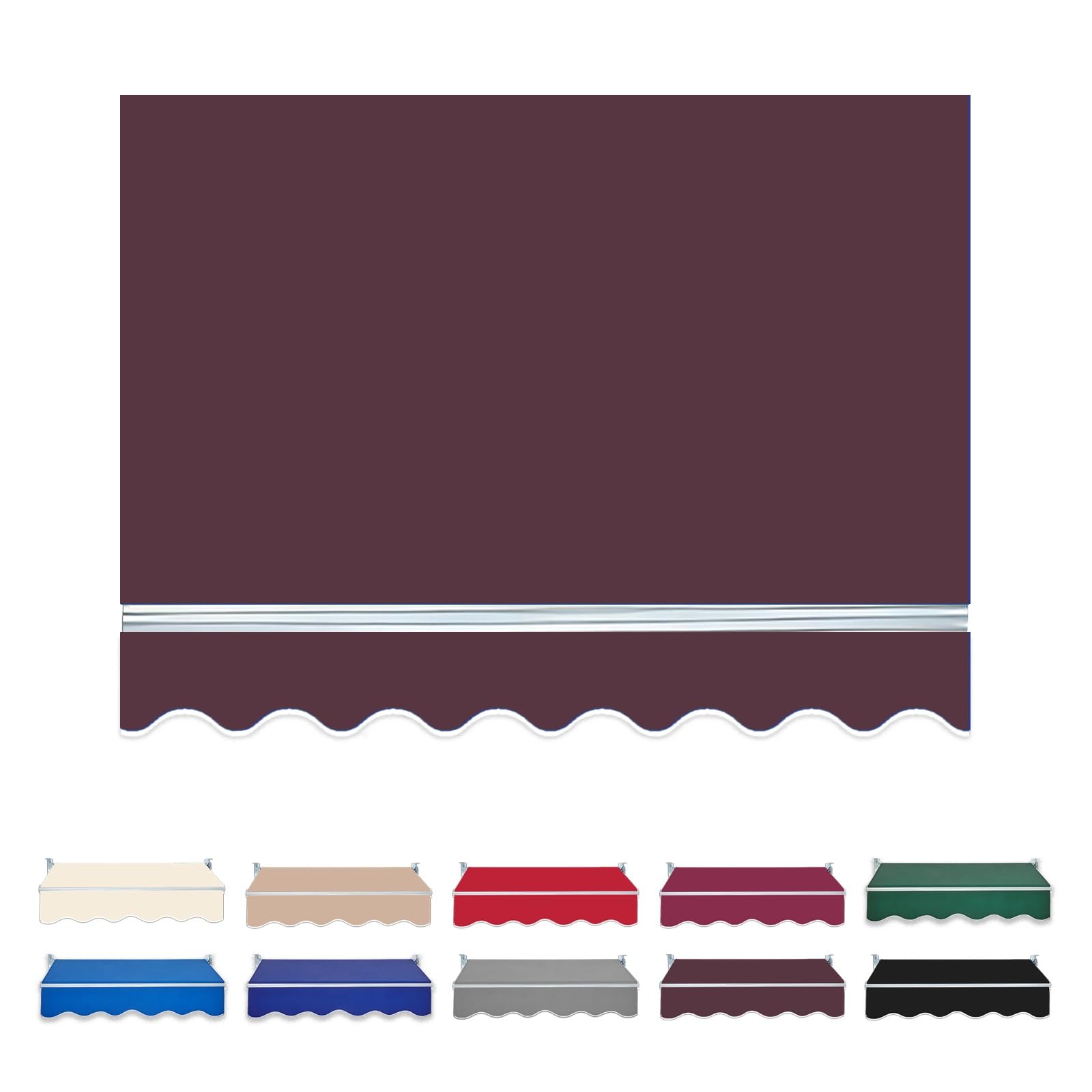 Ausziehbares Sonnensegel für Balkon, Terrasse und Garten, Stoff, erhältlich in 200/250/300/350/400/500/600/700 cm (Beige, B 200 x L 150 cm)