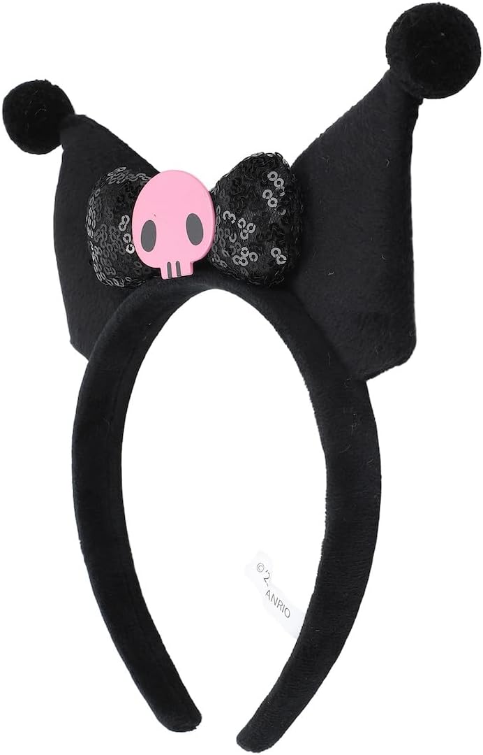 Bioworld Kuromi Soft Plush Fabric Cosplay Headband