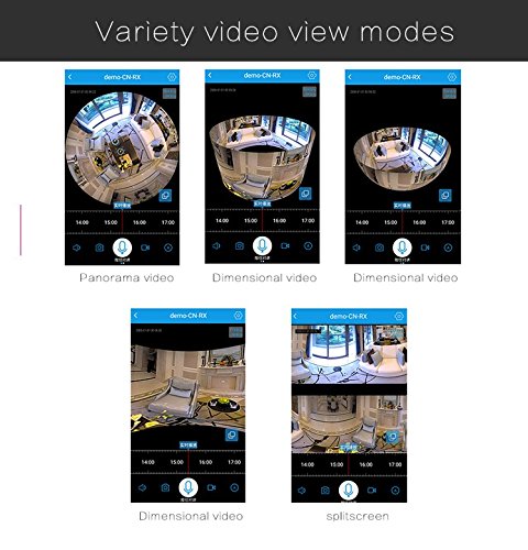Camera Lampada 360º WiFi IP HD Espiã 360Eye S