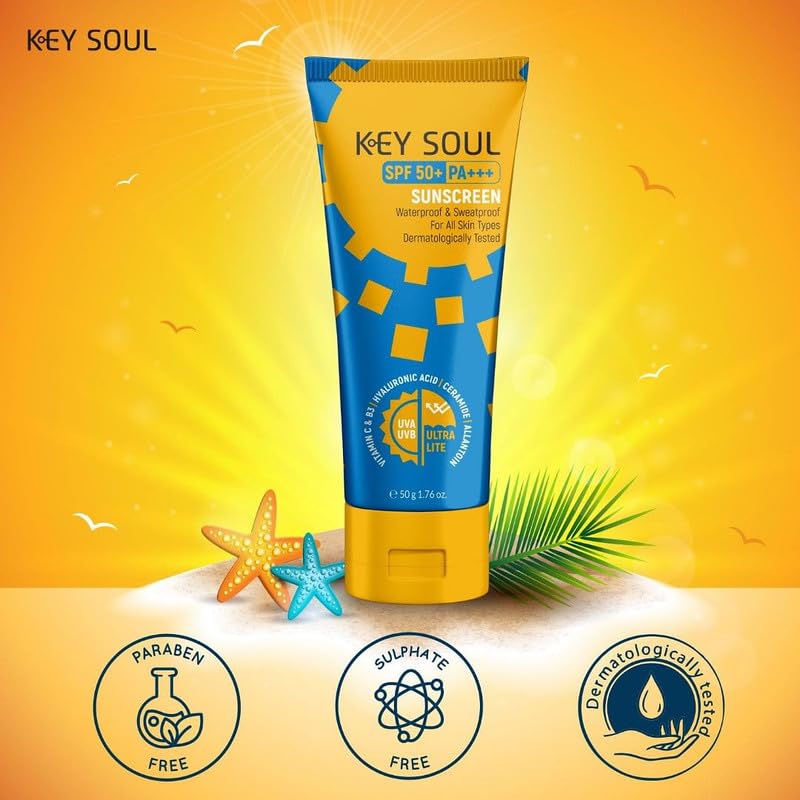 Image of Arohi Genrel Store Key Soul SPF 50+ Sunscreen Cream