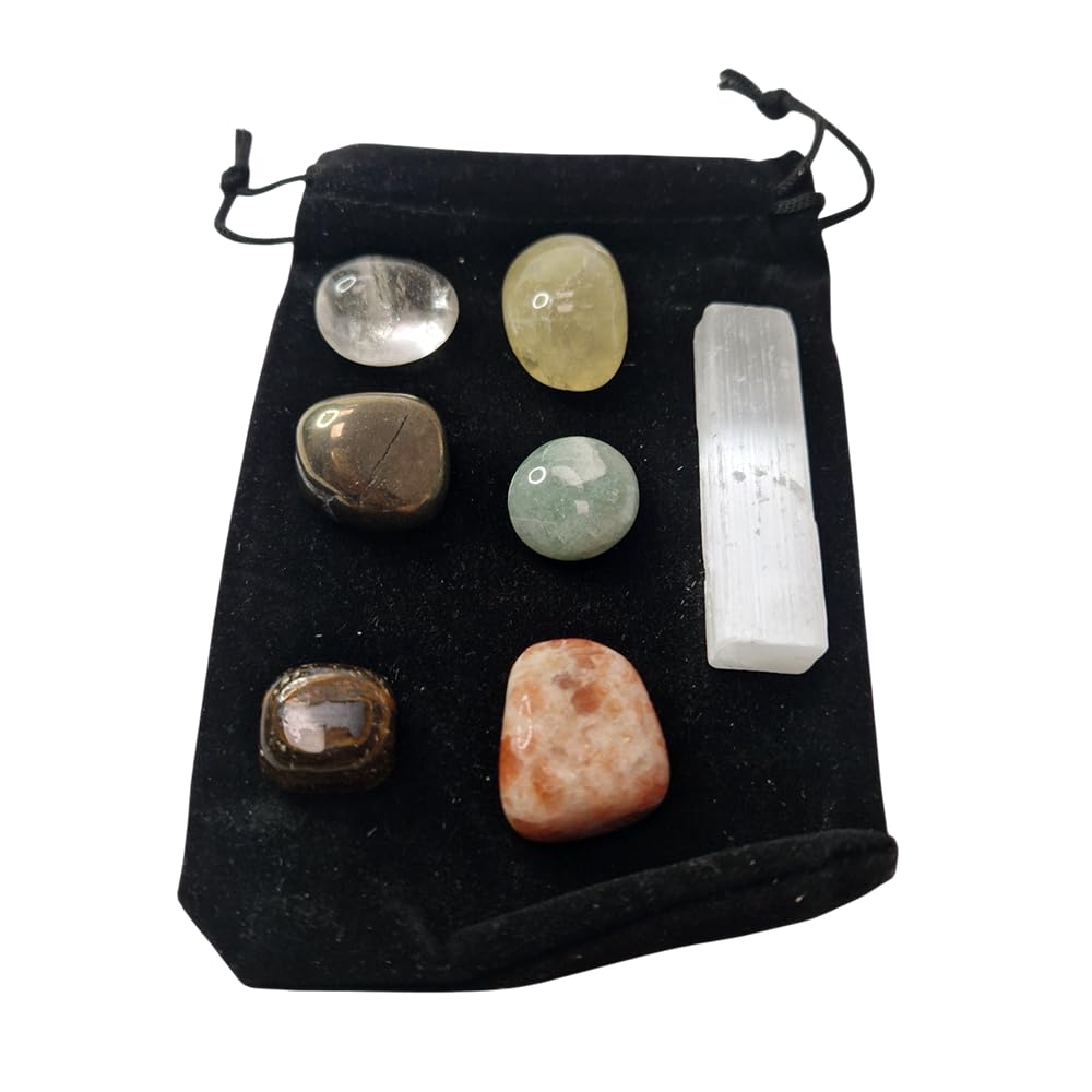 Tumbled Crystals & Selenite Set, Manifestation & Abundance