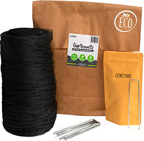 LEVEGARD® Teichnetz feinmaschig 4x6m | Inkl. 10 STAHLANKERN zur Befestigung | Vogelschutz-Netz engmaschig in schwarz | Reiher-Netz | Schutz vor Laub & Vögeln Cover