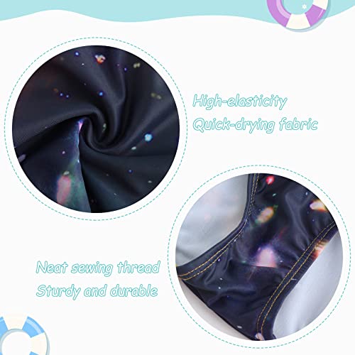 Image of Girls One Piece Swimsuits Tie Dye Bathing Suit Hawaiian Summer Swimwear for Girls 3-16 Years