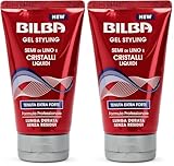 Bilba, Gel Extraforte con Semi di Lino e Cristalli Liquidi - Formula Professionale a Tenuta Extra Forte - Gel a Lunga Durata, Non Lascia Residui - Protegge e Non Secca i Capelli - 150 ml