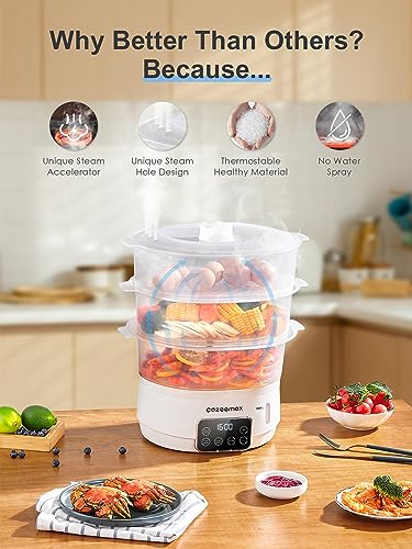 Cozeemax Electric Food Steamer For Cooking thumb #3