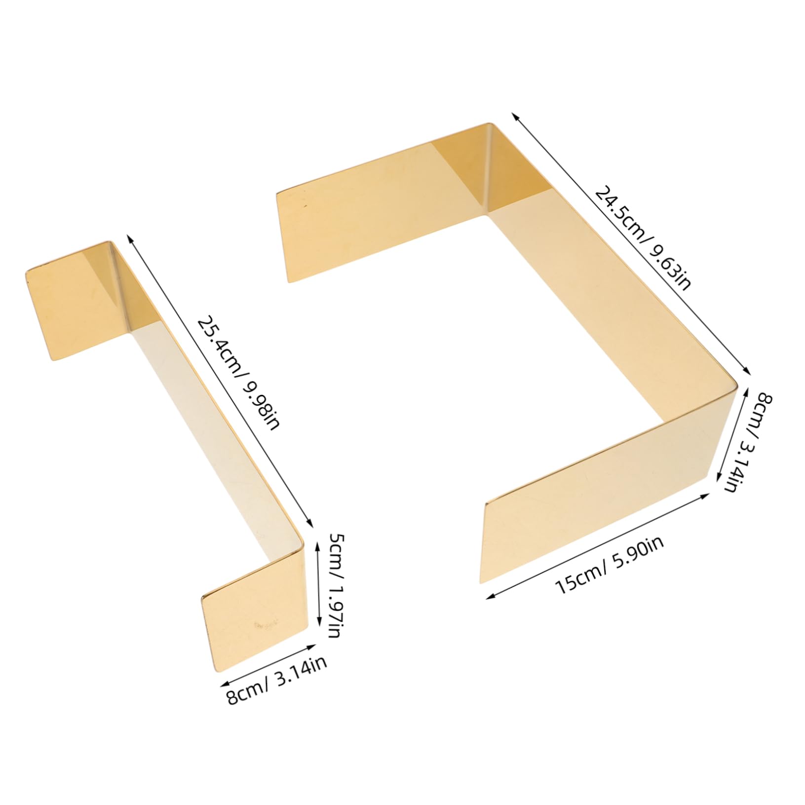 Happyyami Shoe Display Rack 2 Pack Fashionable Metal Shoe Rack Handbag Display Stand