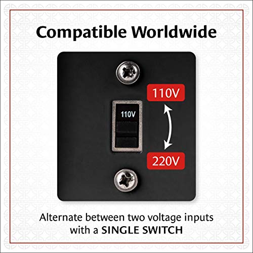 One Tattoo World Dual Tattoo Machine Power Supply | Digital Lcd Display | Stainless Steel Pedal & 2 Clip Cords | Black #TOP5