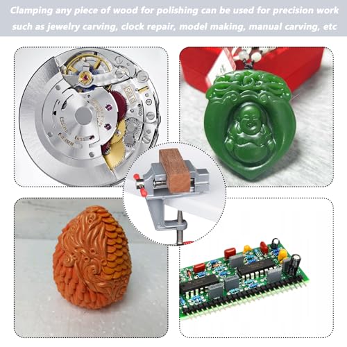 Nuqin Mini Bench Vice Table Clamp Small Bench Vise for Workbench Small Vice Clamp for Polishing Jewelry Carving Clock Repair Model Making Electronic Product Repair Manual Carving 5 Nuqin Mini Bench Vice Table Clamp Small Bench Vise for Workbench Small Vice Clamp for Polishing Jewelry Carving Clock Repair Model Making Electronic Product Repair Manual Carving - Image 5