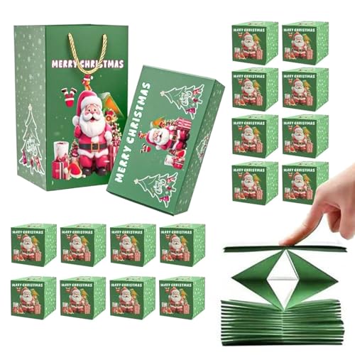 ポップ クリスマス カード ボックス入り - 飛び出る 現金 ギフトボックス | ギフト 容器 子供 大人 友達 プレゼント 用
