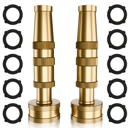 ENNSOO Garden Hose Nozzle Brass Water Nozzle