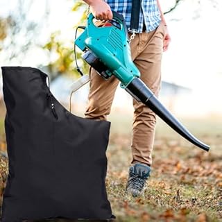 Leaf Blower Vacuum Bag,Leaf blower storage bag,Replacement Leaf Bag,Adjustable Leaves Debris Bag, Outdoor Leaf Debris Catcher With Zipper Design for Shredder Accessories,Garden Vacuum Leaf Blowers