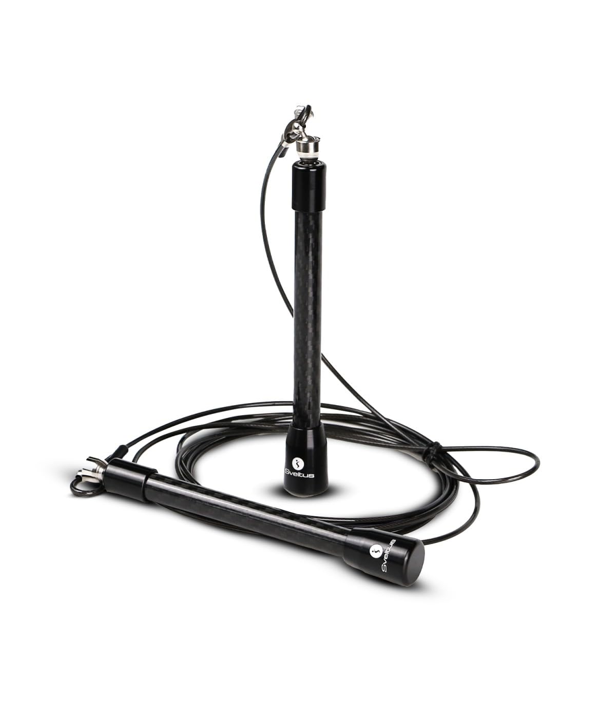 Sveltus Unisex Adult Skipping Rope, Black, One Size