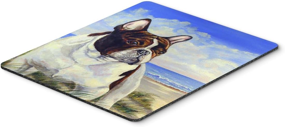 Caroline's Treasures 7171MP French Bulldog at The Beach Mouse Pad, Hot Pad or Trivet for Home Office Gaming Working Computers Laptop Mouse Mat,Washable Large Mousepad