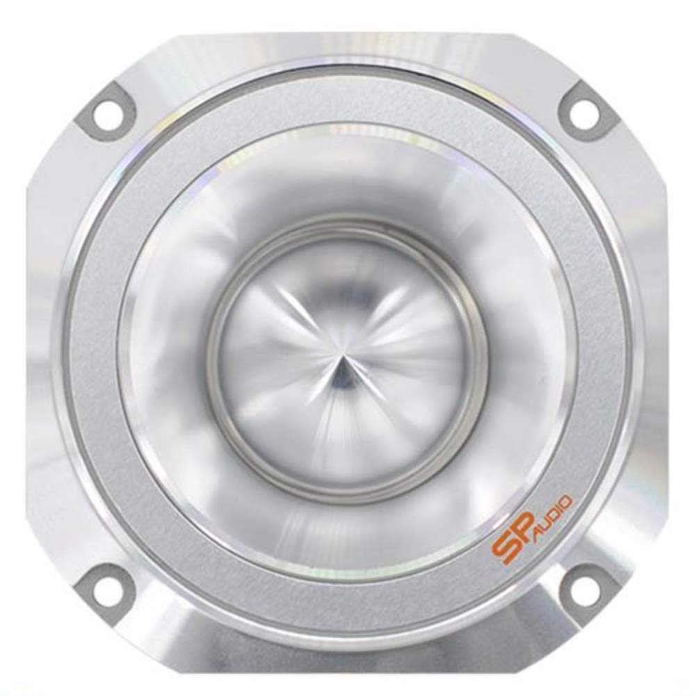 SP Audio 1 SUPER Tweeter SPTW-48 SPTW48 10,00 cm 100 mm 4" Durchmesser 200 watt rms 400 watt max impedanz 4 ohm empfindlichkeit 112 dB Auto Silber, 1 stück