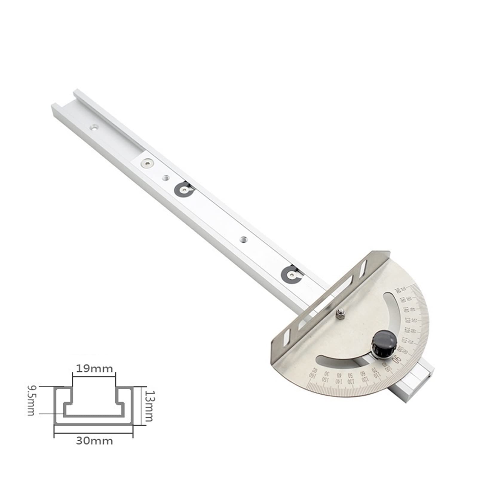 Frezarka do drewna miernik kąta linijka montażowa do pił stołowych z t-track do piły stołowej Router DIY narzędzia stolarskie(Type2)