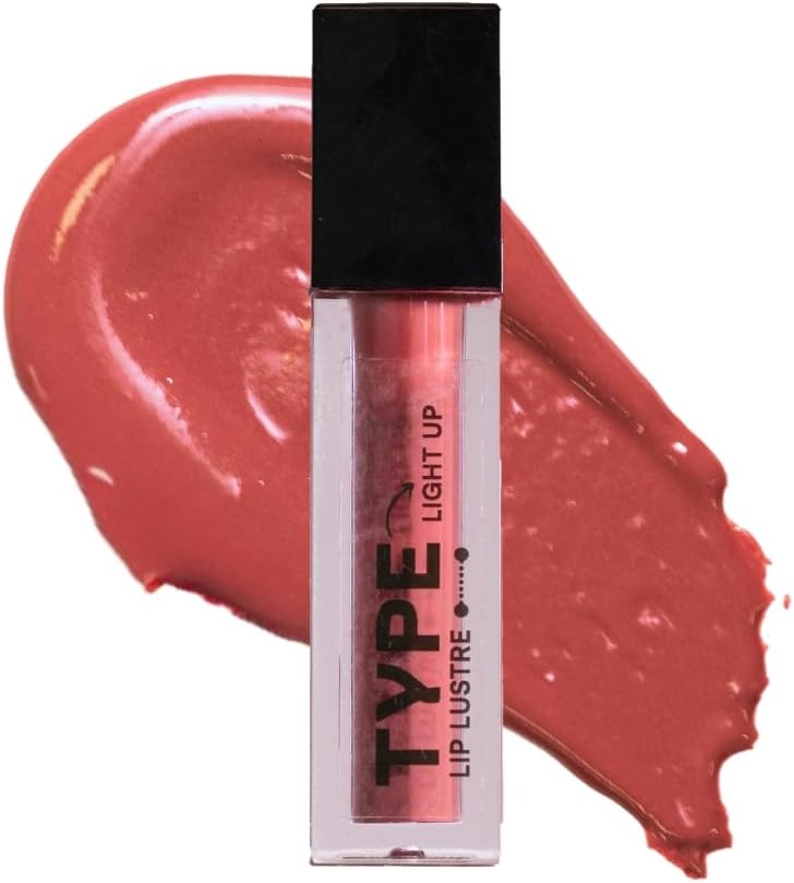 TYPE BEAUTY INC. Light Up Lip Gloss Mini with Niacinamide and Vitamin C for Pigmented Lips - 408 Dirty Mama