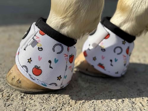 Image of 2520D Horse Bell Boots No-Turn Horse Bell Boots, Equine Ballistic Hoof Overreach Bell Boot, Pair