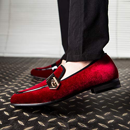 Image of JITAI Men's Lindford Moc Toe Bit Slip-on Penny Loafer Party Shoes
