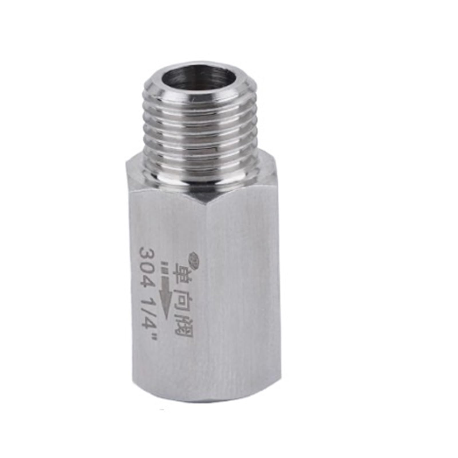 AARTERZZA 1/4" BSP Male to Female Thread 304 Stainless Steel Check Valve One Way Non-Return Valve