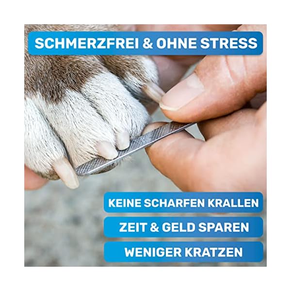 BluePet KrallenSchön Krallenschere mit Schutz als Nagelschere für Hunde, Katzen & Kleintiere - Inkl. Nagelfeile im Griff zur optimalen Krallenpflege – Bild 5
