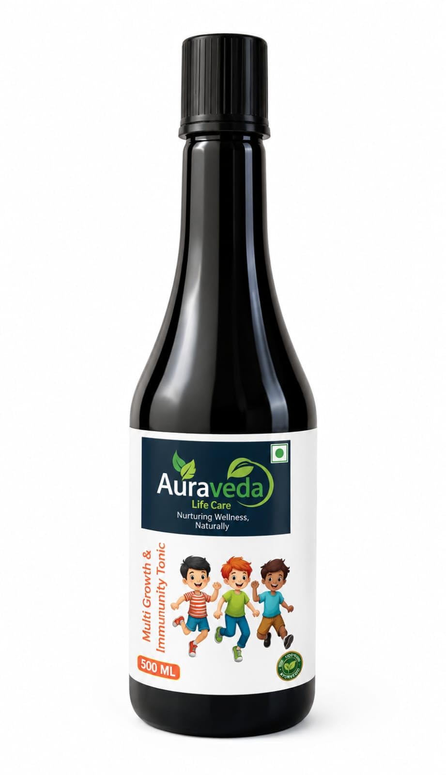 Auraveda Life Care Kids Care Ayurvedic Herbal Wellness Juice 500ml | For Children, Supports Immunity, Liquid Formula, Made in India, Daily Nutrition-image-18