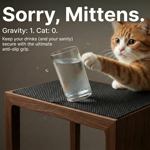 New Multipurpose Non-Slip Mat, Grid Pattern PVC Non-adhesive Grip Liner Shelf Liner Anti-slip Mat Drawer Liner Bathroom Kitchen Waterproof Floor Mat for Home&Office,Cars,Caravans-200x50x0.3cm (Black) - Image 2