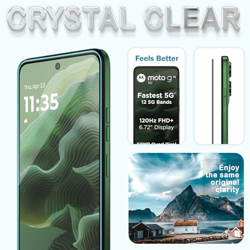 Image of FIRST MART Military-Grade Gorilla Tempered Glass For Motorola Moto G35 and Moto G75 5G (6.72 Inch) With Easy Installation Kit for Smartphone| Edge-To-Edge Protector Coverage | Black, Pack of 2
