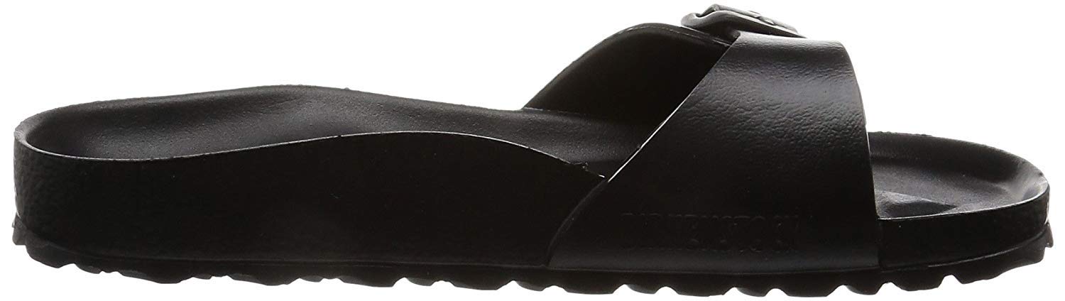 Birkenstock Madrid EVA 128163 Noir Noir Femmes Pantoufles en Caoutchouc Boucle