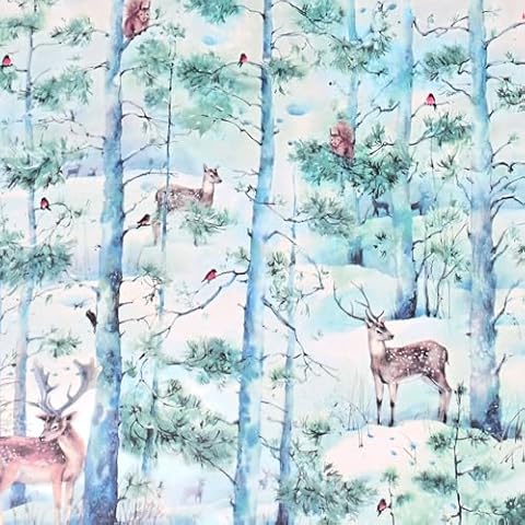 Papier cadeau Noël Star - Forêt d'hiver Cover