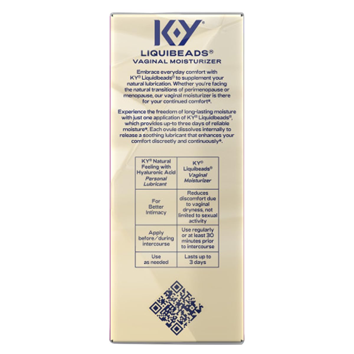 K-Y Liquibeads Silicone-Based Formula 6 Bead Inserts and 6 Applicators Vaginal Moisturizer & Lube for More Comfortable Sex For Men, Women and Couples (3 Pack)