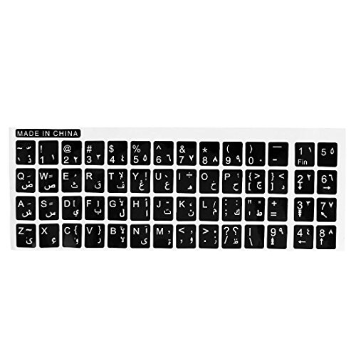Pegatinas de teclado en blanco y negro para notebook miniatura 1