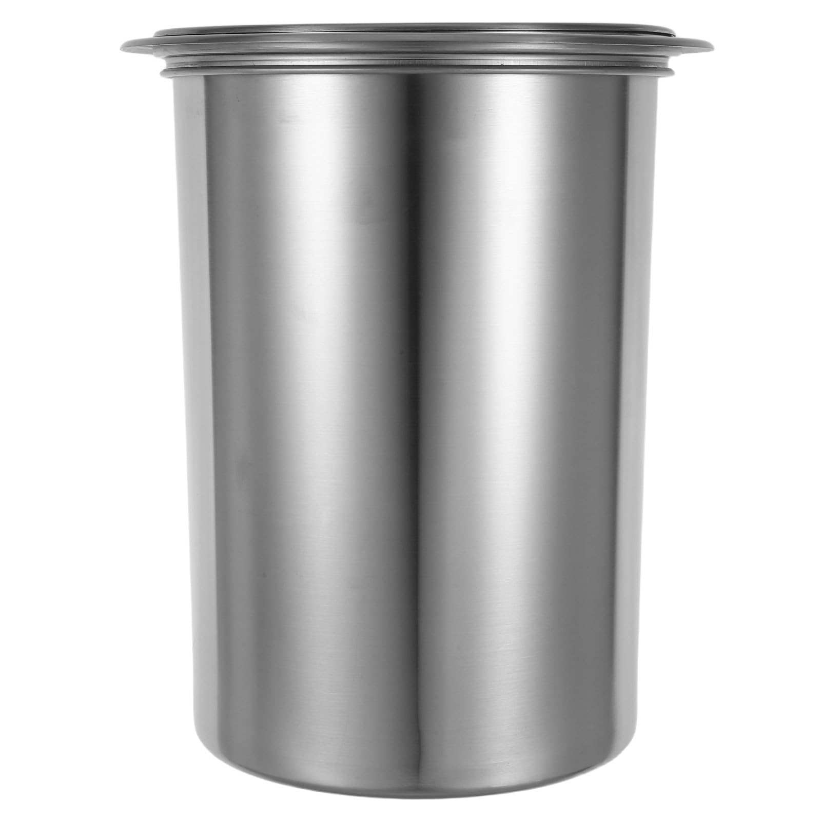 iplusmile Cubo de Basura para Cocina de Acero Inoxidable con Tapa Abatible y Diseño Empotrado, en Espacio y Fácil de Usar para Restaurantes y Cocinas Comerciales