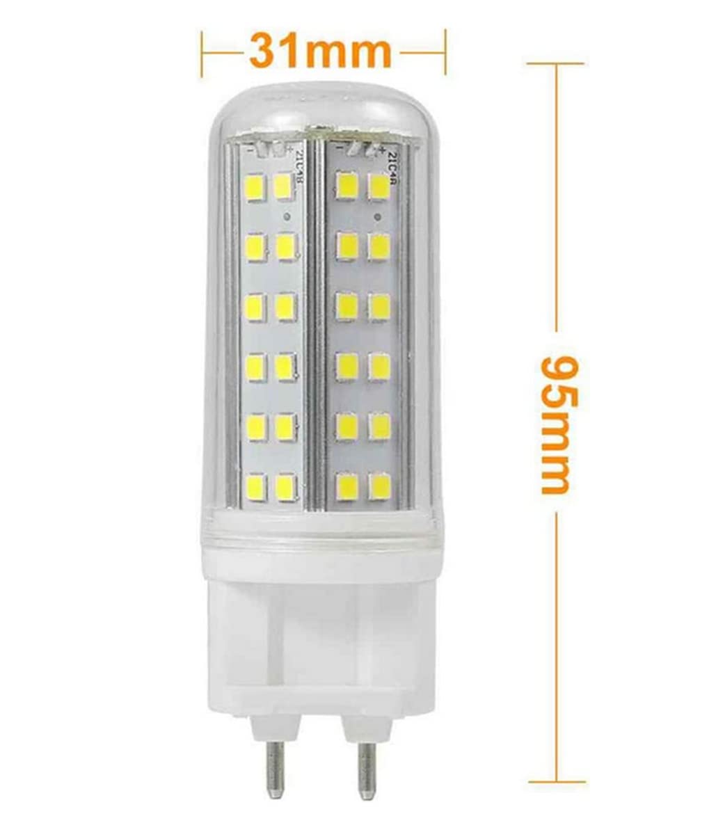 Lampadine LED G12 10W (equivalente alogena 100W) 84 perline LED 1000LM 2835SMD Lampadina LED a mais G12 non dimmerabile AC 85-265V per illuminazione domestica, confezione da 6,Natural white
