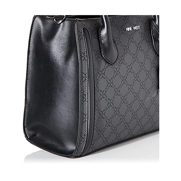 NINE WEST Aidenne Satchel Jet Black One Size
