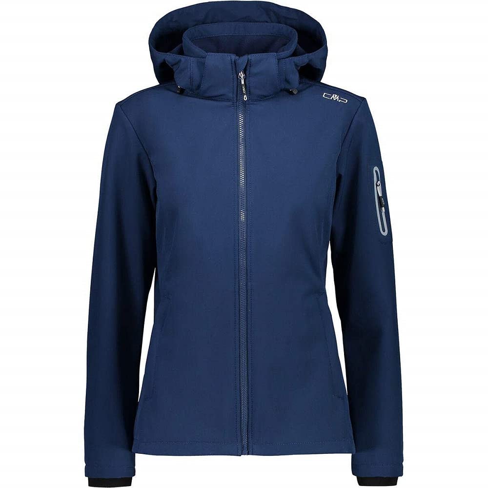 Cmp Women's Bleu Waterproof Hooded Jacket