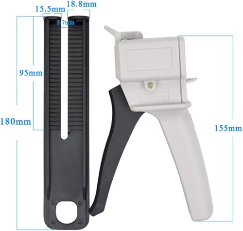 Miniatura 6 de Pistola dispensadora, 1.7 fl oz, kit de pistola dispensadora de mezcla de impresión, dispensador dispensador AB pistola 1:1/1:2